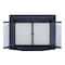 Fireplace Glass Doors Gavin Large Black GV-7002BL - alternate 5